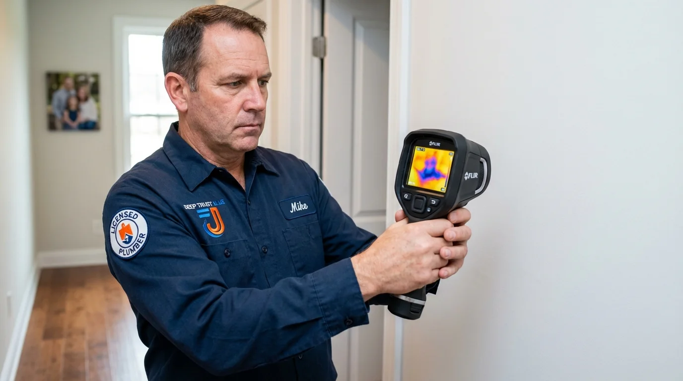 Thermal imaging leak detection by Johns Plumbing LLC in Eaton Rapids